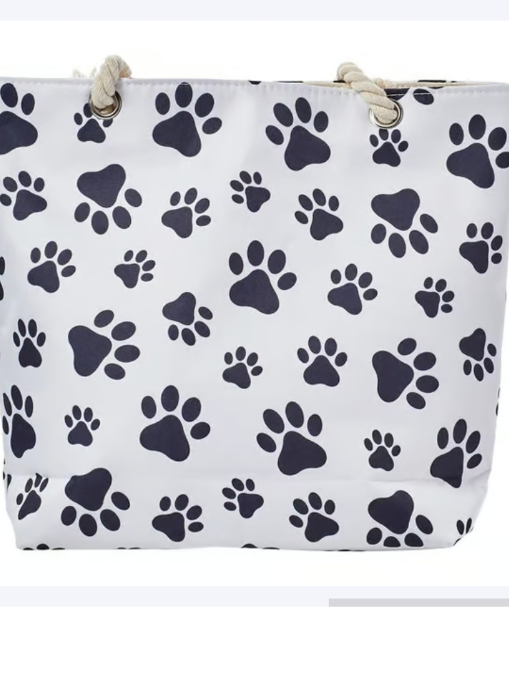 Paw Print Decor Zip Tote Tote Bag NWT - Picture 3 of 9